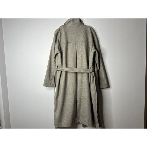 Elizabeth & James Women Belted Pea Coat XL  Brown Corpcore Formal Professional - Picture 9 of 15